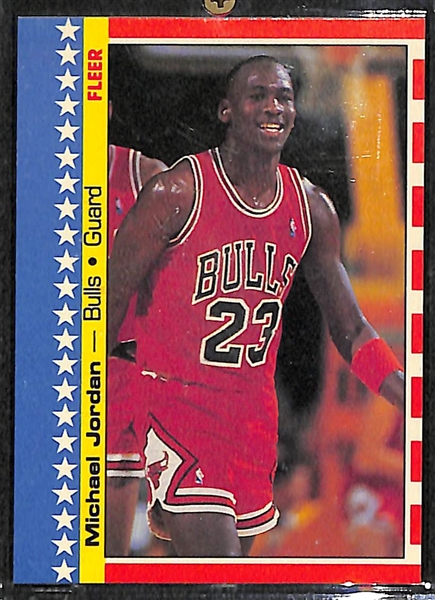Lot of (2) 1987-88 Fleer Michael Jordan Stickers #2