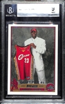 2003-04 Topps LeBron James Rookie Card #221 Graded BGS 9 Mint