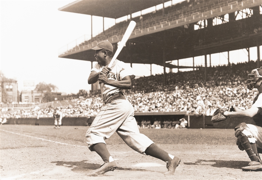 11x14 Jackie Robinson Photo from the Brearley Collection (Hand Printed Photograph from the Original Negative)