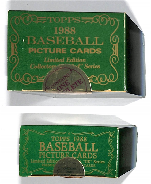 1988 Topps Traded Tiffany Baseball Set & UK Mini Set!
