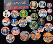 Lot of (24+) Vintage Political Pins