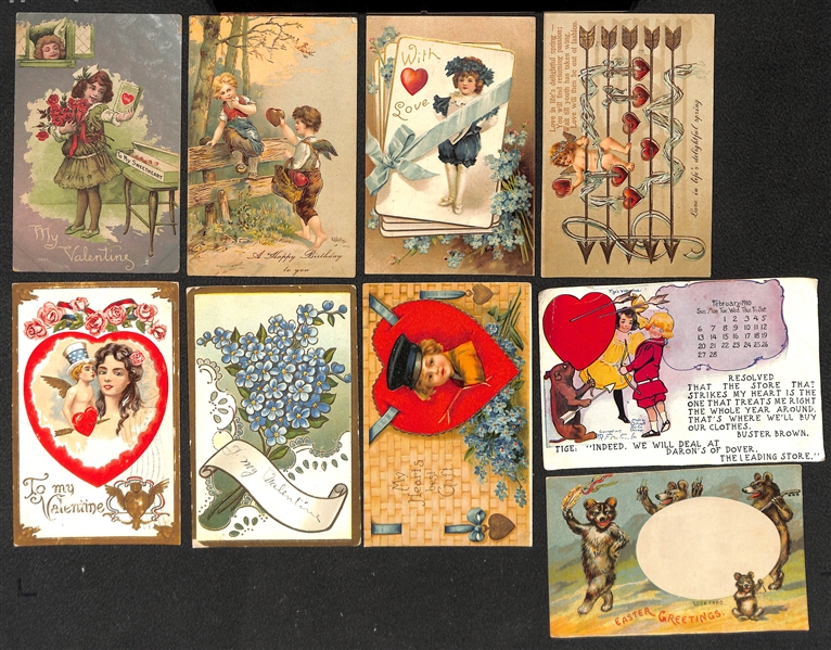 Lot of (150+) Vintage Easter Post Cards & (150+) Vintage Birthday/Get Well/Etc. Post Cards