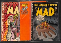  Lot of (3) Early 1950s Mad Comics - #6, #13, #22