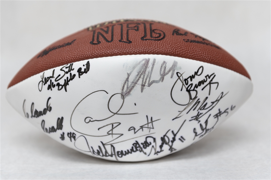 Autographed Football w. (20+) Signatures Inc. Tom Landry, Anthony Munoz, & Jack Hamm (JSA Auction Letter)