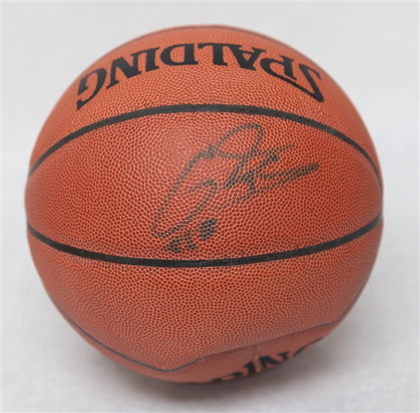 Lot of (2) Autographed Basketballs w. Walt Frazier and Shaquille O'Neal (JSA Auction Letter)