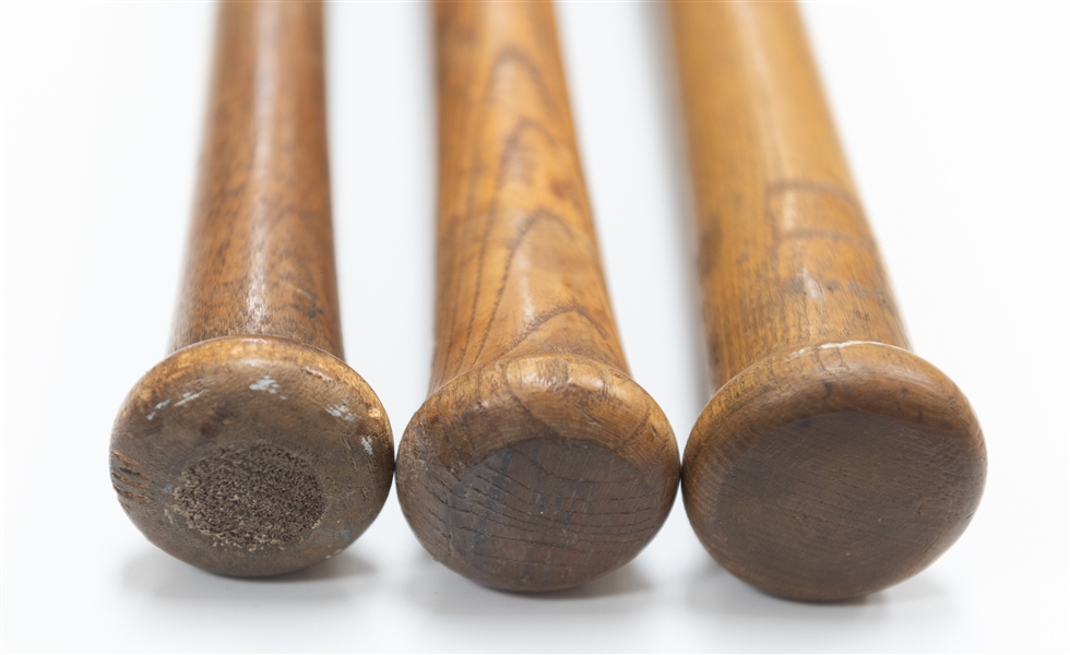Lot of (3) Vintage Baseball Bats Circa Early 1900s