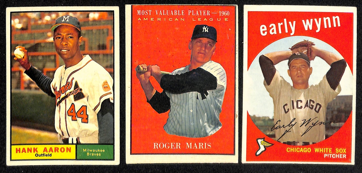  Lot of (250+) 1958-1963 Topps Baseball Cards w. 1960 Jim Kaat Rookie Card