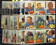  1960 Topps Football Near Complete Set of 131 Cards w. Jim Brown