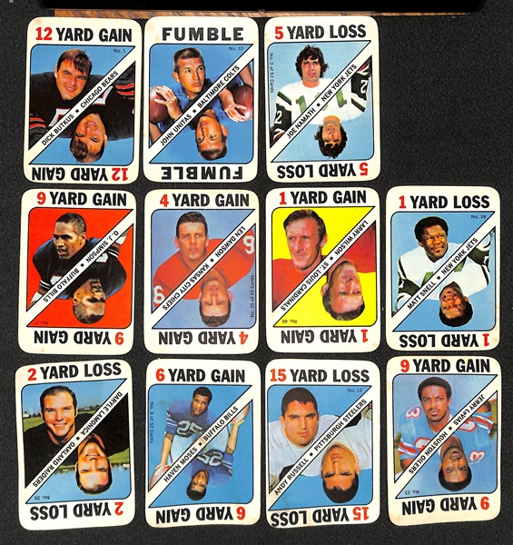  Lot of (900) Topps Football Cards from 1969-1979 w. 1969 Csonka RC
