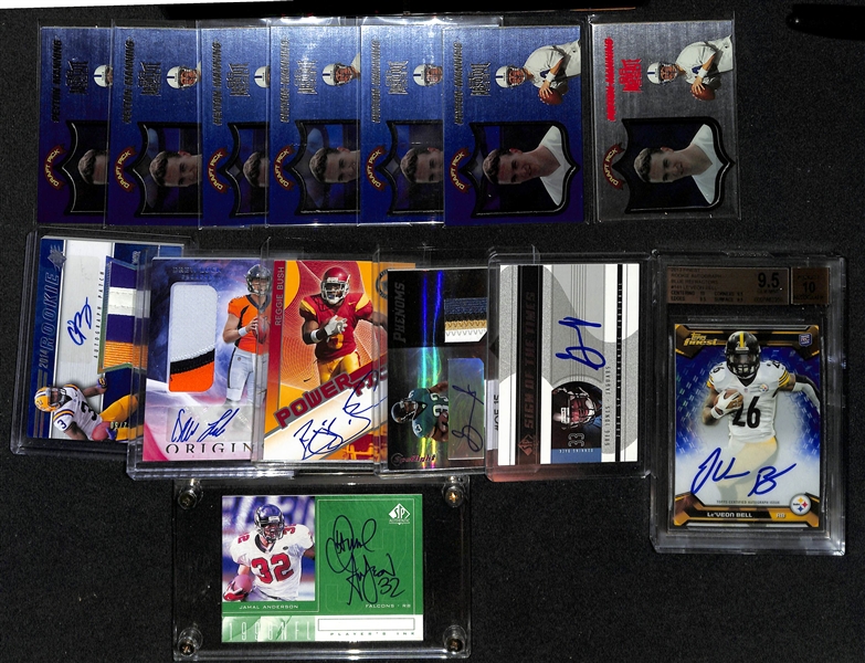 Lot of (14) NFL Football Rookies w. (7) Peyton Manning 1998 Absolute SSD