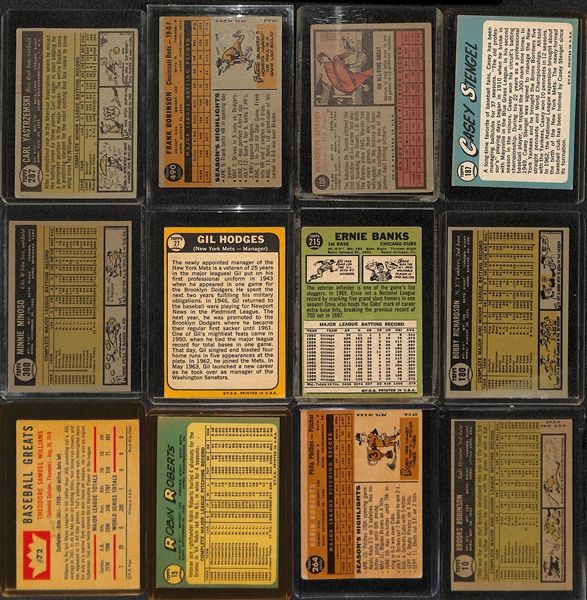 Lot of (56) Baseball Star Cards from 1960-1968 w. 1961 Carl Yastrzemski (2nd year)