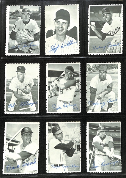 Lot of (33) 1969 Topps Deckle Edge Cards (Near Complete) w. Willie Mays