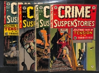 Lot of (4) 1953-1954 Crime SuspenStories (#18, 19, 20, & 21) Comic Books