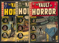 Lot of (3) 1951-1952 The Vault of Horror (#21, 24 & 26) Comic Books