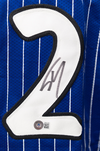 Shaquille O'Neal Signed Orlando Magic Style Jersey (Beckett Witness Sticker)