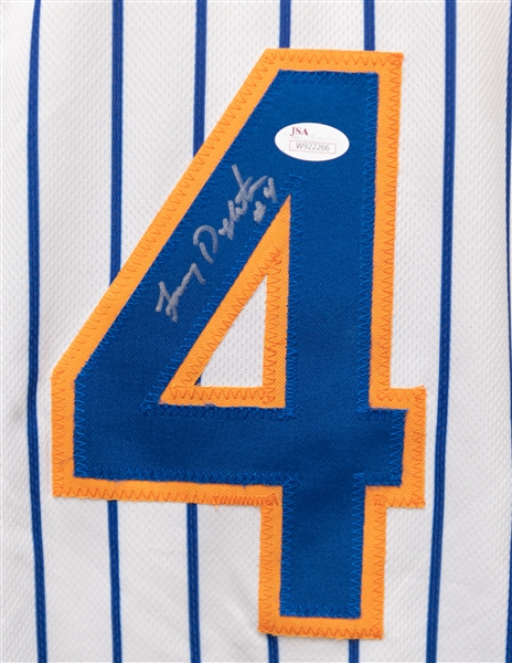 Lenny Dykstra & Darryl Strawberry Signed NY Mets Jerseys (Both JSA COA Stickers)