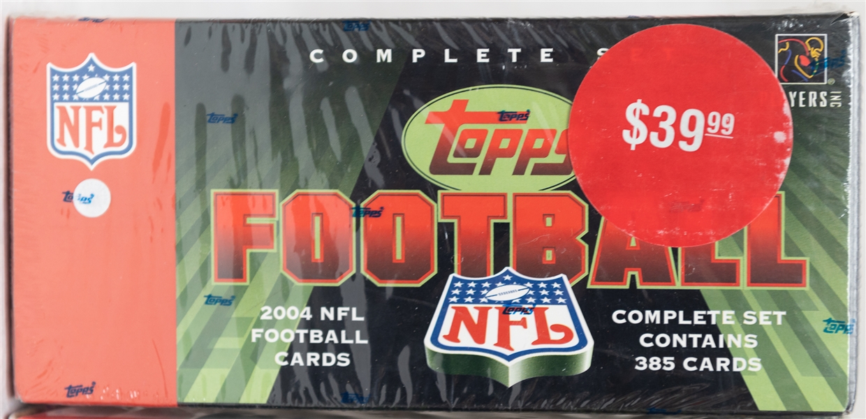 2002, 2003 & 2004 Topps Football Sealed Complete Sets