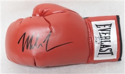 Mike Tyson Signed Everlast Boxing Glove (Fiterman Sports Sticker)