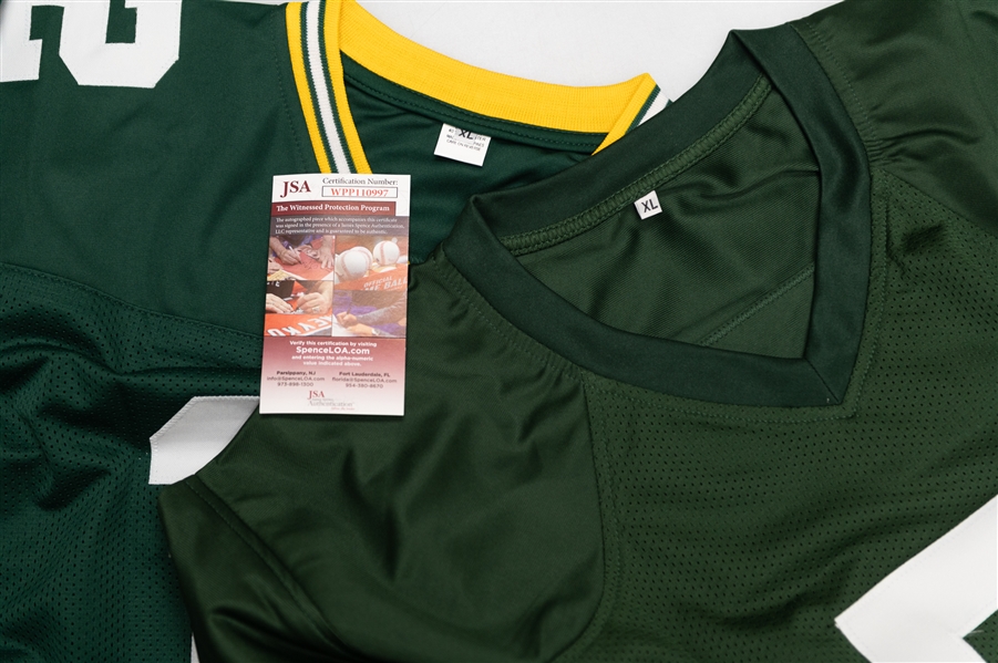 Paul Hornung and Lynn Dickey Autographed Green Bay Packers Jerseys (PSA & JSA Certs)