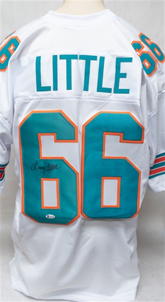 Bob Griese and Larry Little Autographed Miami Dolphins Jerseys (Beckett & JSA Certs)
