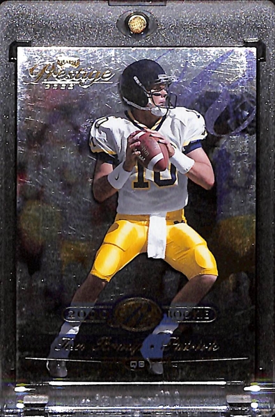 2000 Playoff Prestige Tom Brady Foil Rookie Card #1700/2500