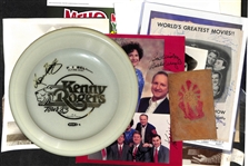 Lot of (15+) Entertainment & Western Autographs/Memorabilia w. Kenny Rogers - JSA Auction Letter