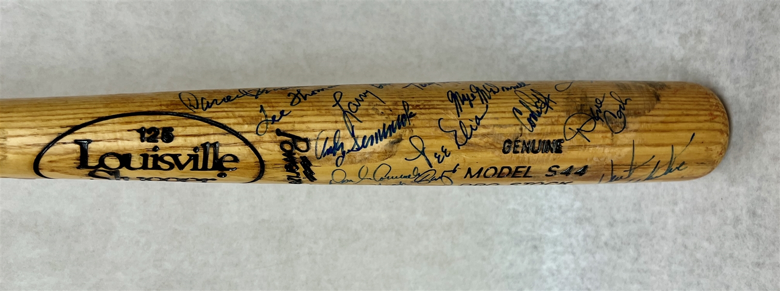 1950s-1970s Multi-Signed Phillies Louisville Slugger Pro Bat w. Johnny Callison & Larry Bowa - 100% of Bid Donated to the Darren Daulton Foundation