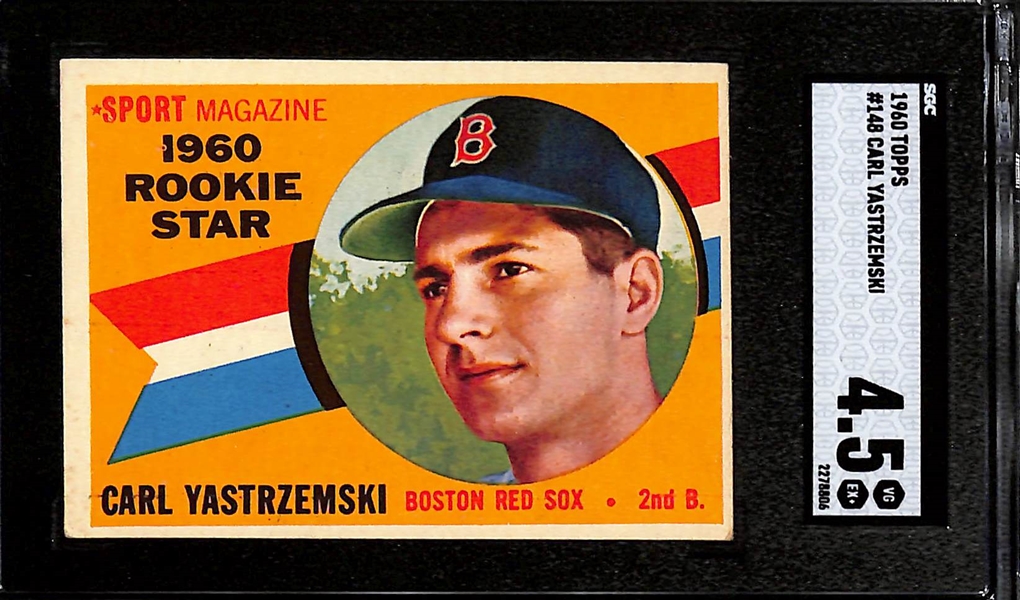 1960 Topps Carl Yastrzemski #148 Rookie Card Graded SGC 4.5