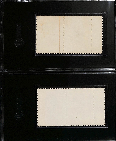 1962 Topps Stamps Panels - Mickey Mantle/Alou (SGC 2) & Hank Aaron/Schilling (SGC 4.5)