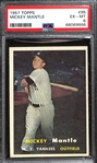 1957 Topps Mickey Mantle #95 Graded PSA 6