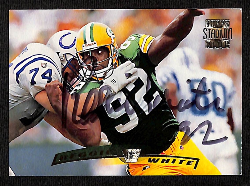 Reggie White Autographed Topps Stadium Club Green Bay Packers Card (JSA COA)