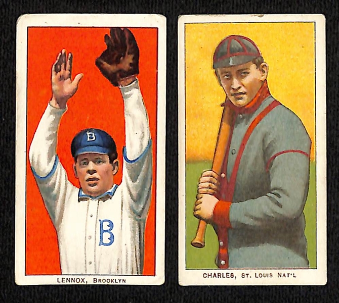 (5) 1909-11 T206 Cards - LaPorte (Yankees), Lennox (Dodgers), Charles (Cardinals), Scott (White Sox), Camnitz (Pittsburg)