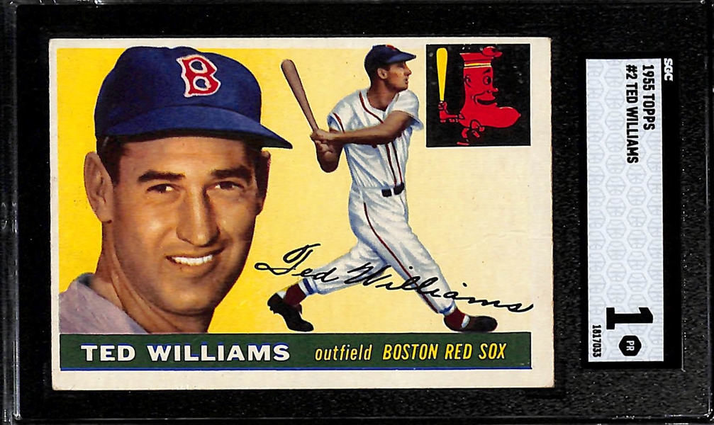 1955 Topps Ted Williams #2 Graded SGC 1