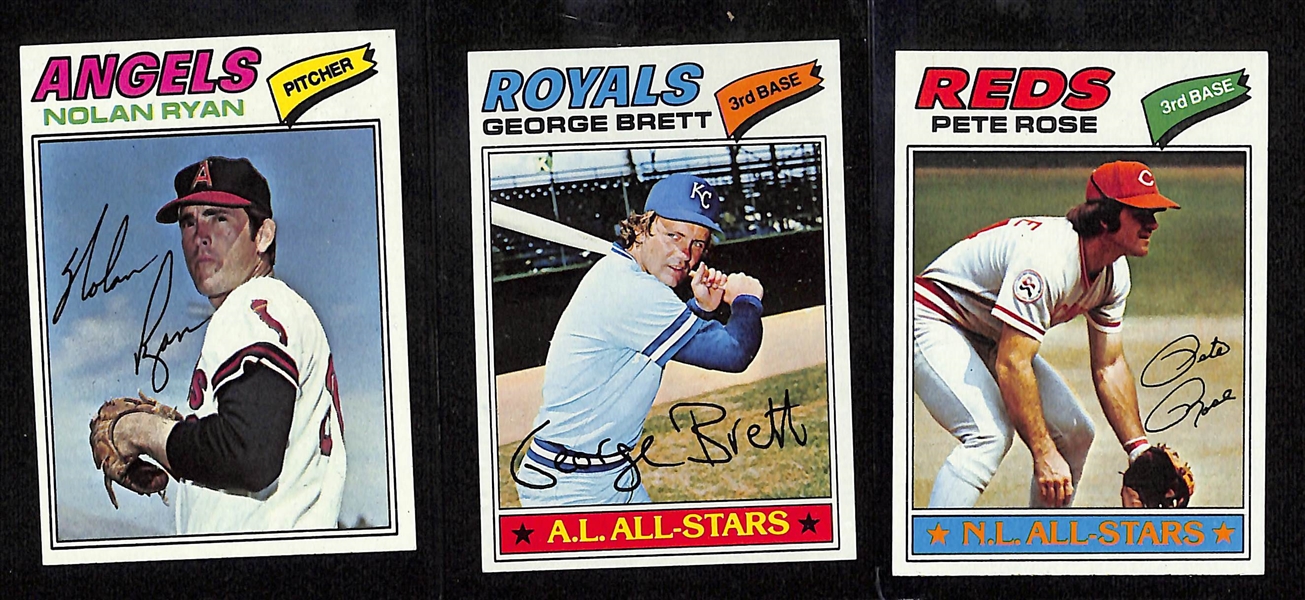 1977 Topps Baseball Complete 660 Card Set w. Dawson, Murphy Sutter RCs and More