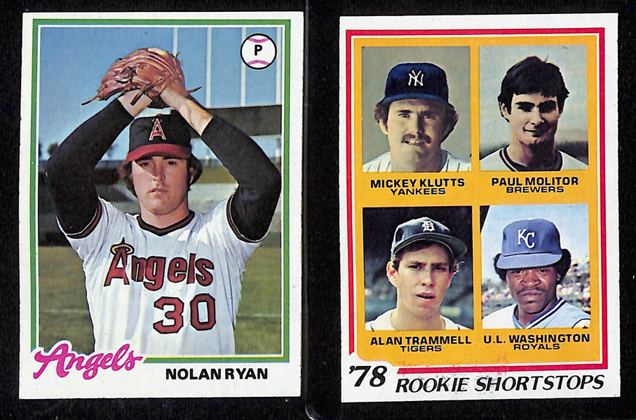 1978 Topps Baseball Complete 726 Card Set