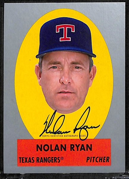2021 Topps Archives Nolan Ryan 1963 Peel-Off On card Autograph #d /99