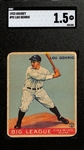1933 Goudey Lou Gehrig #92 Graded SGC 1.5