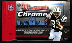 2001 Bowman Chrome Football Sealed Hobby Box (Drew Brees Rookie Year)