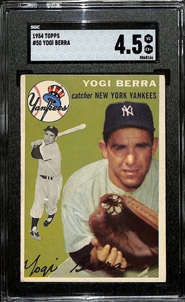1954 Topps Yogi Berra #50 Graded SGC 4.5