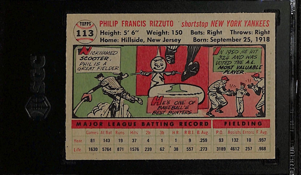 1955 Topps Phil Rizzuto #113 Graded SGC 7.5