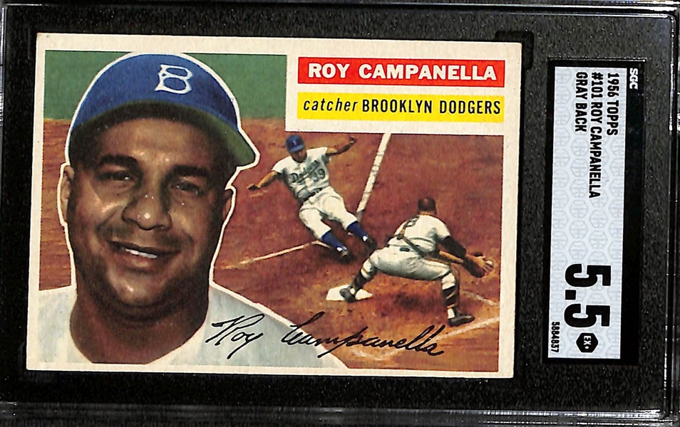 1955 Topps Roy Campanella #101 Graded SGC 5.5