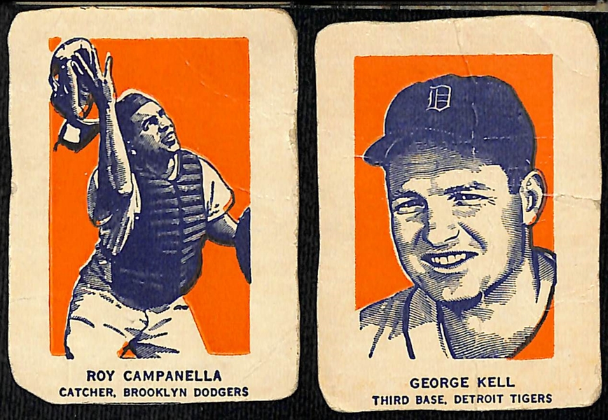 Lot of (10) 1951 Bowman, (14) 1952 Bowman, & (2) 1952 Wheaties Baseball Cards w. 1951 Bowman Ted Williams (F-GD)