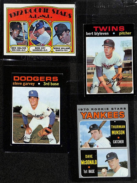 Lot of (12) Topps Baseball Rookies Cards from the 1970s w. 1975 Topps Robin Yount