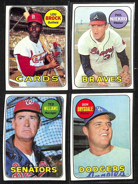  Lot of (500+) 1969 Topps Baseball Cards w. Harmon Killebrew
