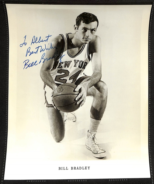 Lot of (6) Autographed Sports Photo's w. Joe Montana, Dan Marino, Bob Cousy, and Others (JSA Auction Letter)