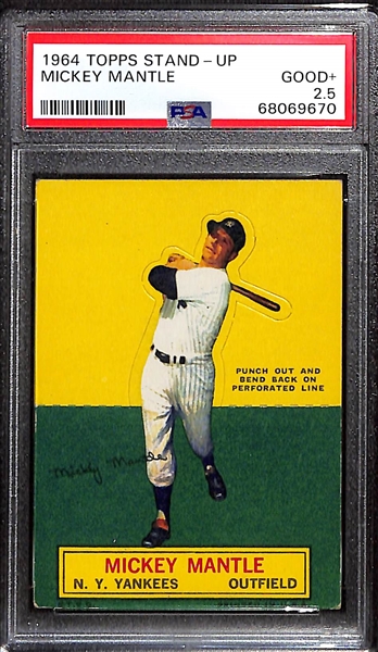 1964 Topps Stand-Up Mickey Mantle Graded 2.5