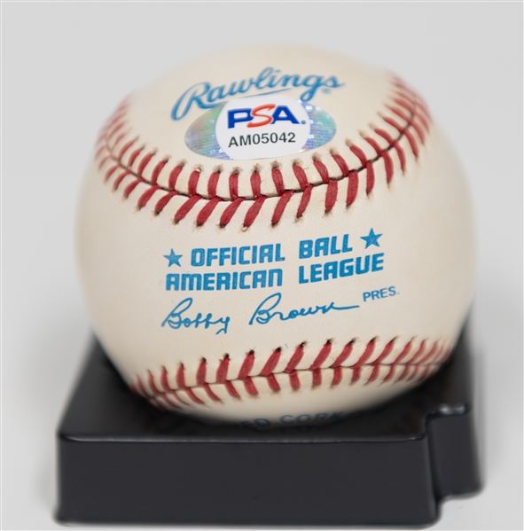 Ken Griffey Jr. Signed Official AL Baseball - PSA/DNA COA & Graded 7 (Auto Grade 7, Baseball Grade 7)