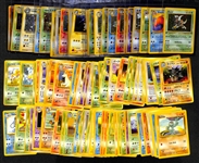 Lot of (80+) Early Pokemon Cards w. (3) First Edition and (20) Holos w. Pinsir First Edition Holo