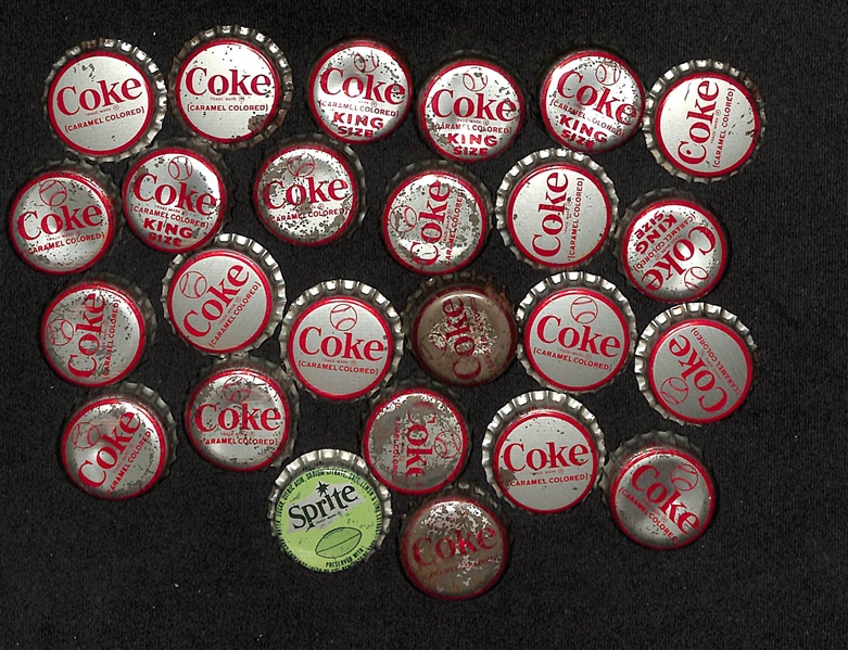 (80+) Mixed Lot of 1964, 71 BB Coins and Coke Caps