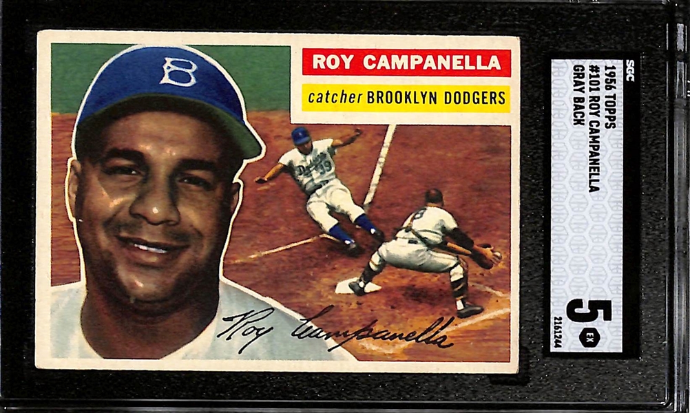 1956 Topps Roy Campanella #101 Graded SGC 5